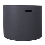 Round Iron Fire Pit With 40,000 Btu