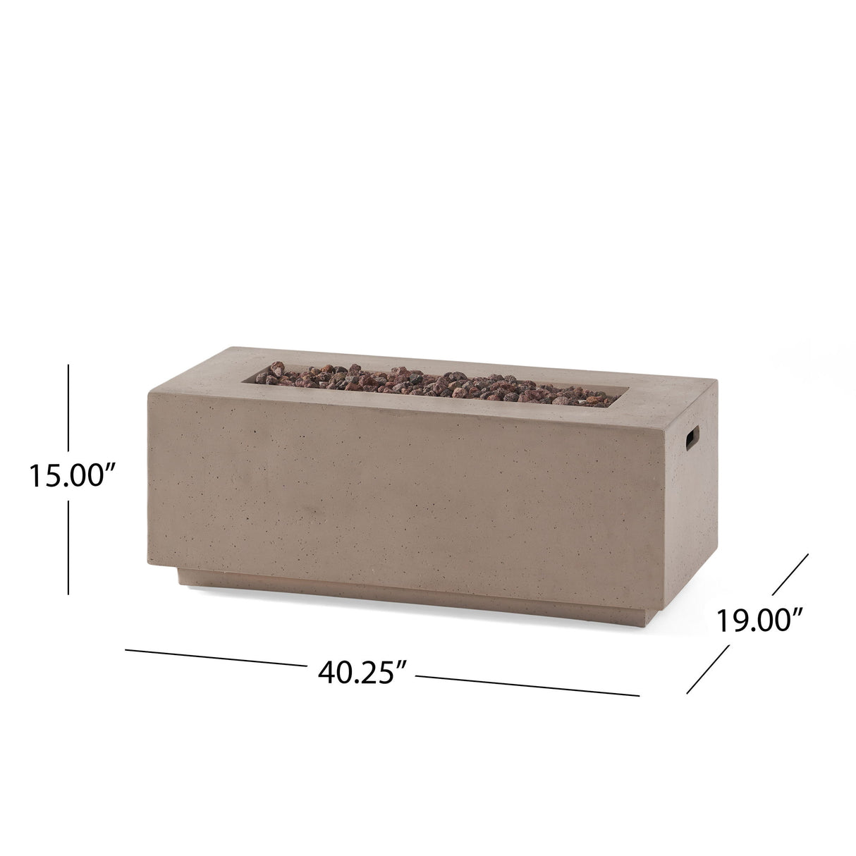 Contemporary Outdoor 40,000 Btu Propane Fire Pit