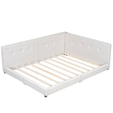 Modern Upholstered Platform Bed With USB Ports And LED Belt