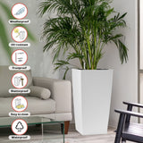 Large Self Watering Flower Pot With Drainage Holes & Inner Tray