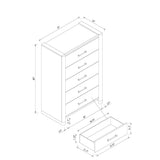 Sarai - 5 Pieces Bedroom Set With Upholstered Headboard