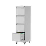 Drawer Metal Locking Vertical File Cabinet With Wheels Heavy Duty Lockable Storage