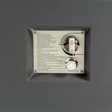 Volon - Rectangular Fire Pit Table, Propane Powered, 50,000 BTU - Light Gray