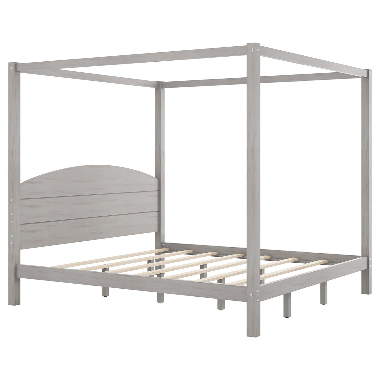 anopy Platform Bed With Headboard And Support Legs
