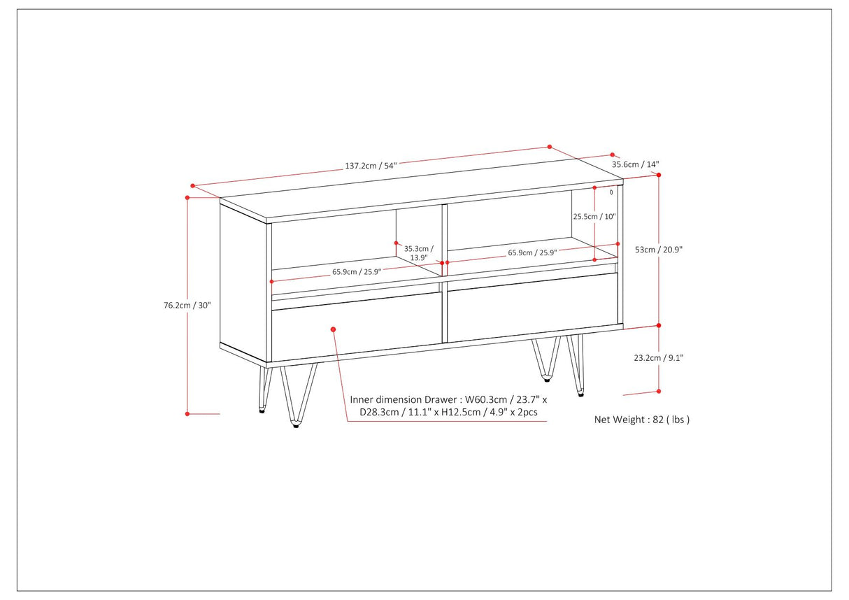 Chase - Low Bookcase - Rustic Natural Aged Brown