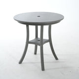 3 Piece Outdoor Dining Set, Round Patio Table With 2 Armless Chairs