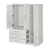 4 Door Wardrobe Armoire With 3 Drawers