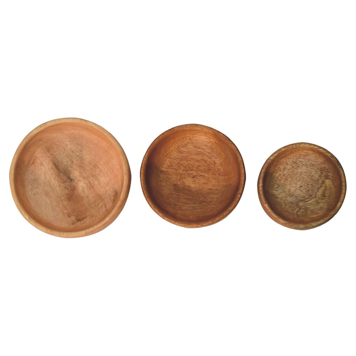 Fruit Bowl (Set of 3) - Light Brown