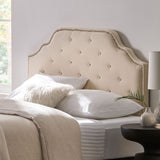Luella - Button Tufted Upholstered Headboard