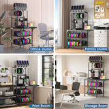 Heavy Duty 3D Printer Stand With Filament Storage Rack - Black