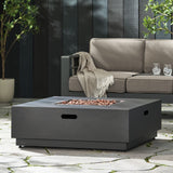 Modern Square Fire Pit With 50,000 Btu