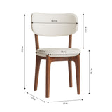 Modern Dining Chairs, Comfortable For Dining Room (Set of 2) - Orange