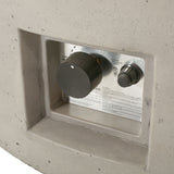 Modern Lightweight Concrete Outdoor Circular Fire Pit 50,000 Btu