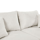 Single Sofa Couch With Storage Space, Movable Ottoman, USB Ports, Cup Holders, Phone Holder