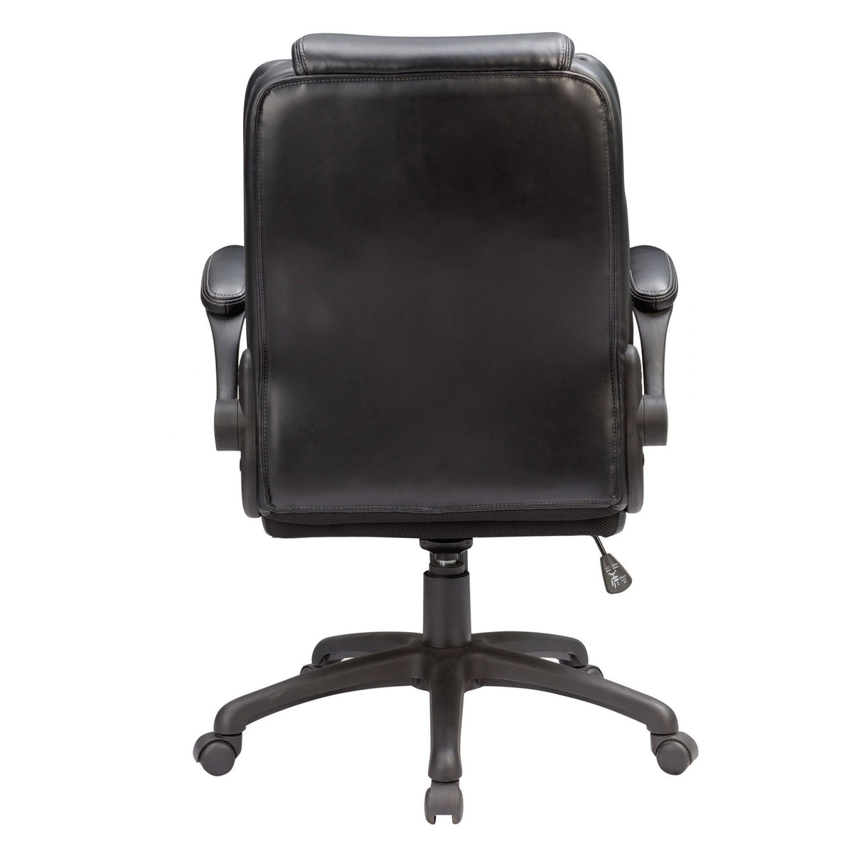 Modern Adjustable Office Chair Leather Upholstered Swivel Chair With Butterfly Mechanism Headrest - Gray