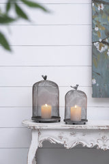 Ophira Sparrow Candle Holders (Set of 2) - Antique Gray