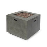 Outdoor Patio Gas Burning Fire Pit Table 50,000 Btu, Square