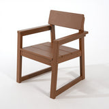 5 Piece Outdoor Dining Set, Table With Umbrella Hole And 4 Armrest Chairs