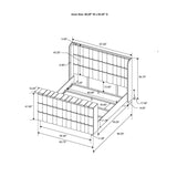 Isaiah - 5 Piece Bedroom Set With TV Lift-LED, Speakers And Fireplace