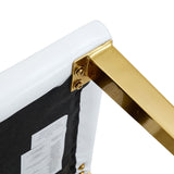 Elegant Upholstered Chairs With Metal Legs