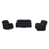 Blanche - Reclining Set With LED Lights, Speaker