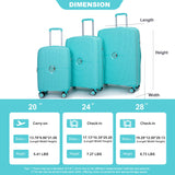 Expandable Hardshell Suitcase Double Spinner Wheels Luggage Sets