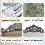 Vintage Arched Full Body Mirror, Wall Mounted For Living Room