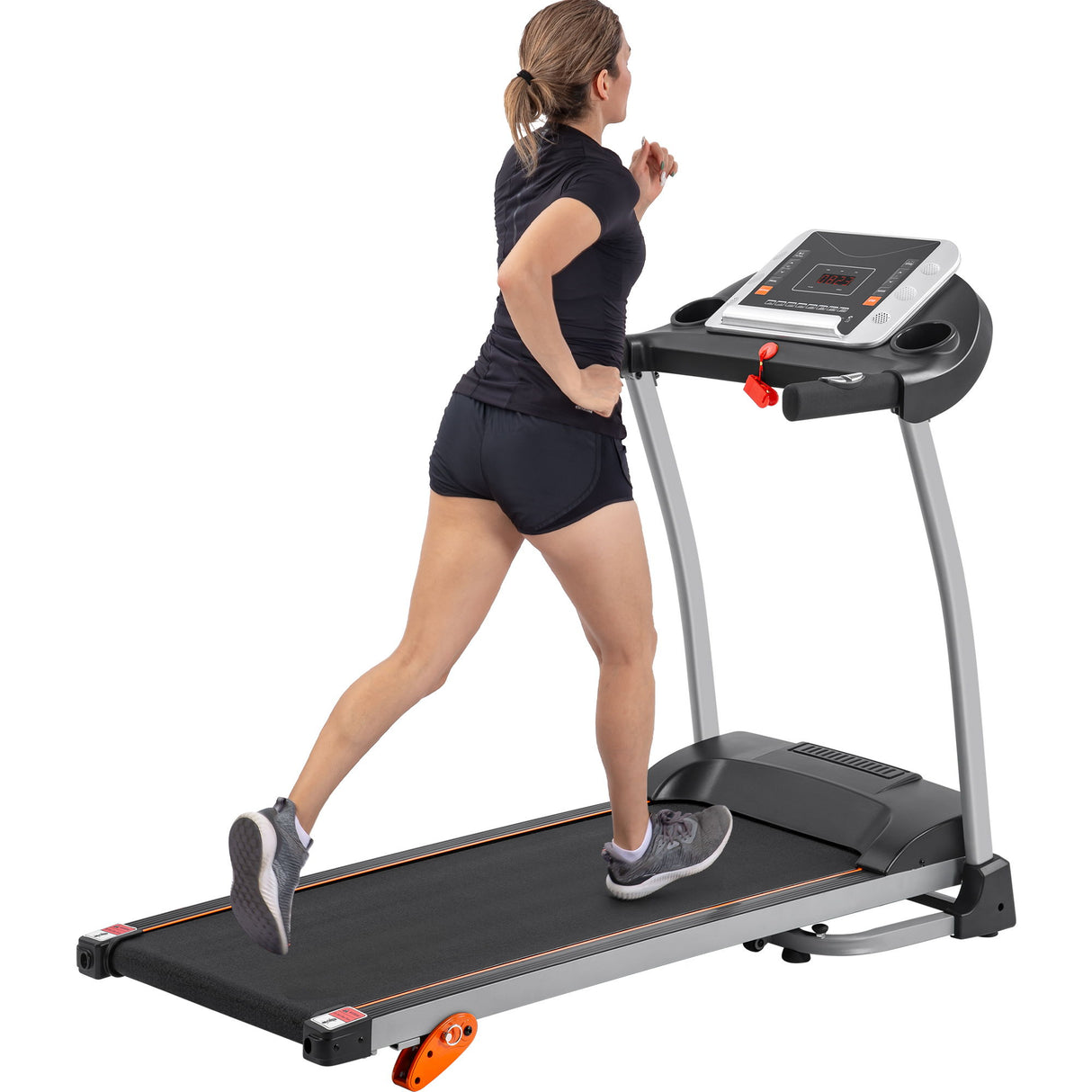 Foldable Treadmill With Incline For Running Walking Exercise - Black