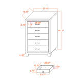 Urban - 5 Piece Set With Bookcase