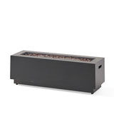 Modern Rectangular Iron Fire Pit 50,000 Btu