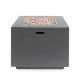 Outdoor Patio Gas Burning Fire Pit Table 50,000 Btu, Square