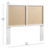 Barkley - Cane Headboard With Adjustable Height