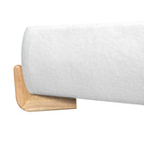 Elegant Boucle Upholstered Bed With Solid Wood Feet