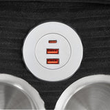 Modern U-Shaped Sectional Sofa With Storage Ottomans