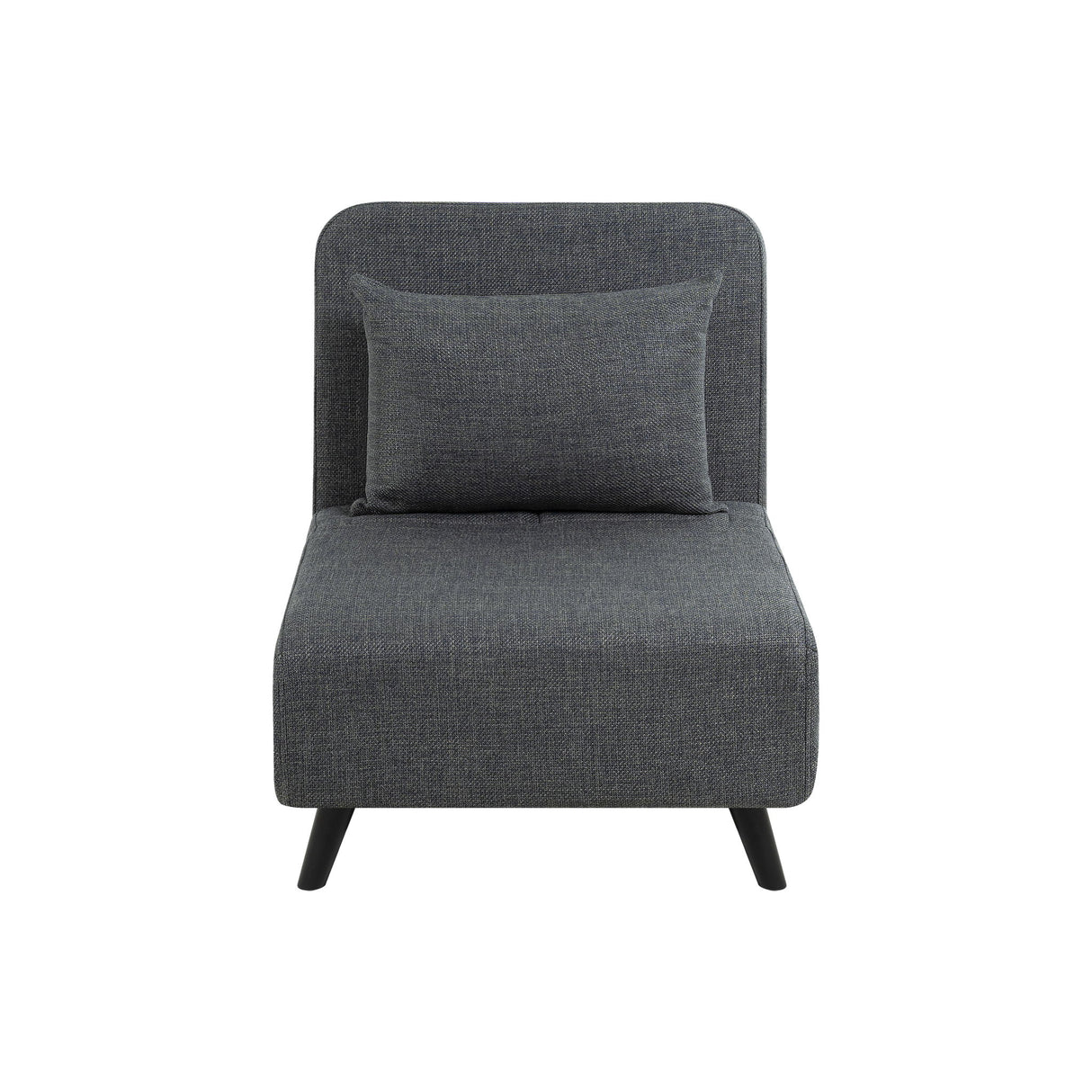 3 In 1 Foldable Linen Chaise Lounge With Adjustable Backrest