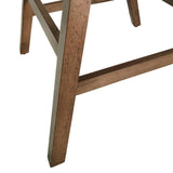 Mid Century Modern Counter Stool With V Shape Frame And Upholstered Seating