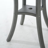 3 Piece Outdoor Dining Set, Round Patio Table With 2 Armless Chairs