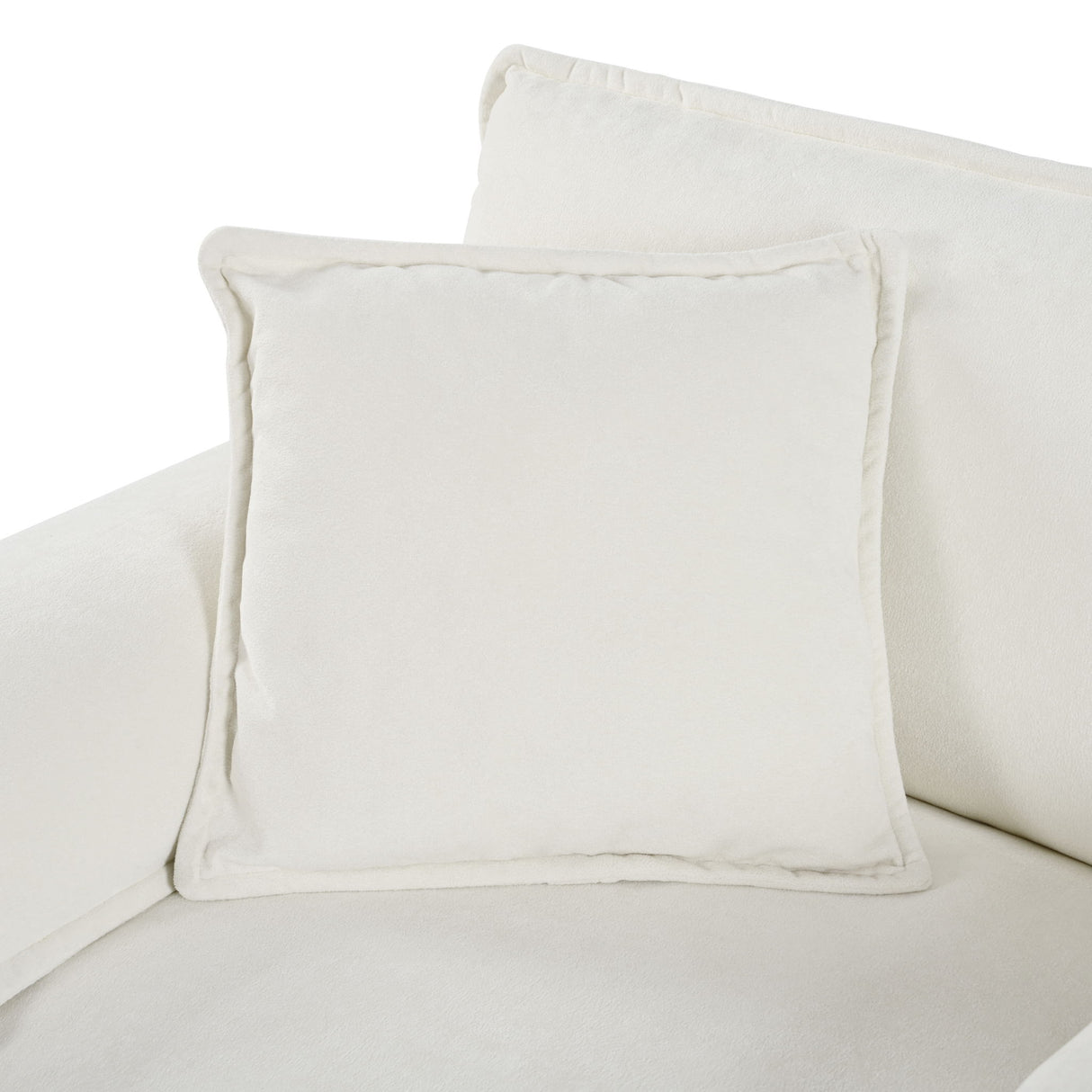 Oversized Chair With Movable Ottoman, Soft Upholstered Lounge Chair