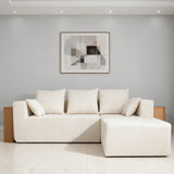 Modular Corner Sofa With Soft Linen Fabric