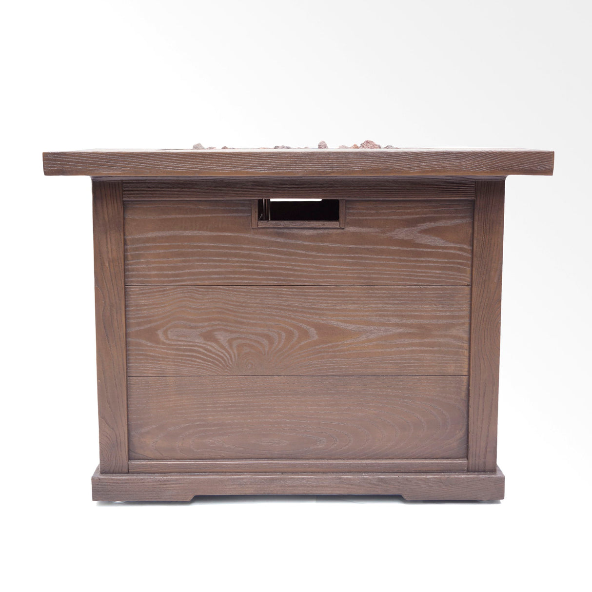 Outdoor Patio Square Gas Burning Mgo Fire Pit, Tank Inside, 40000 Btu