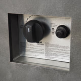 Outdoor Patio Gas Burning Fire Pit Table 50,000 Btu, Square