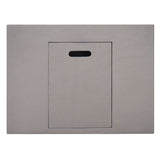 Outdoor Patio Square Gas Burning Concrete Fire Pit 40,000 Btu