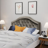 Kaarina - Contemporary Tufted Fabric Headboard
