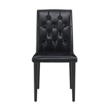 Dining Chairs With Ergonomic Buckle Backrest For Family Dining Rooms