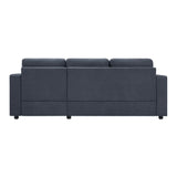 Modern L-Shaped Sectional Sofa With Curved Chaise, USB Ports, And Side Storage Pockets