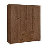 4 Door Wardrobe Armoire With 2 Drawers