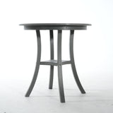 3 Piece Outdoor Dining Set, Round Patio Table With 2 Armless Chairs