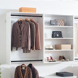 Devi - Wall Mounted Wood Closet System With Modular Units
