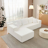 Modular Cloud Sectional Couch With L Shape Chaise, Deep Seat