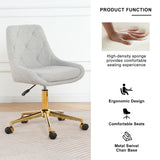 Modern Teddy Velvet Fabric Chair With Gold Plated 5 Claw Legs